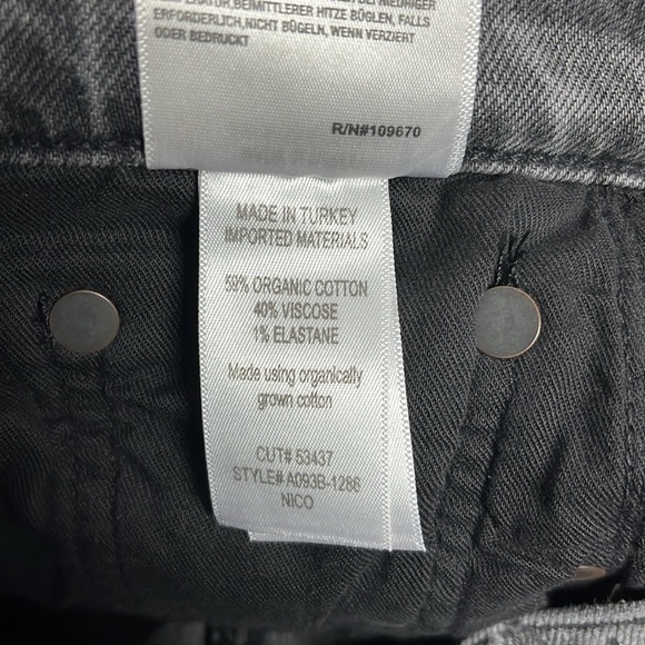 Agolde High Rise Ankle Grey Denim Jean size 26 - Picture 8 of 8